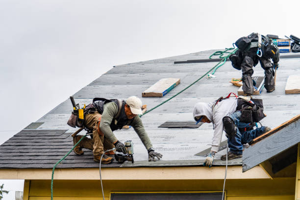Professional Roofing technician working in Port Orford, OR